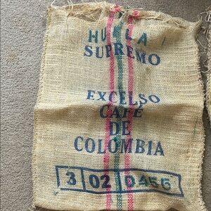 Colombian Coffee Burlap Sack